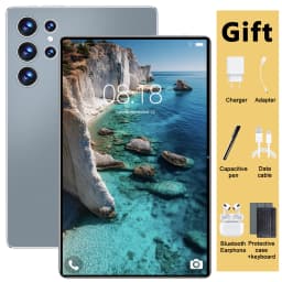 10.36 Inch Android Tablet 16GB RAM 1TB ROM Android 13.0 20000mAh 14 Core 5G Network Dual SIM GPS Bluetooth Tablet PC With Keyboard For Office Study Entertainment
