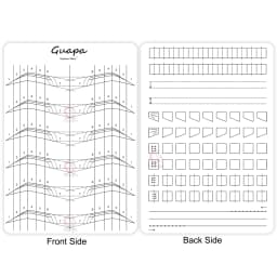 Microblading Practice Skin Pattern Sheet Pre-Printed Brow Mapping Guide Flexible Silicone Pad for Precise Hair Strokes & Shading
