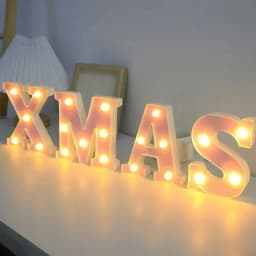 Customizable LED Letter Lights – Battery-Powered, Versatile for Parties, Home & Festive Decor