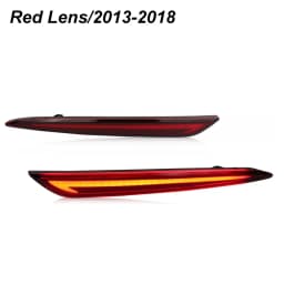 2pcs For Ford Mondeo Fusion LED Rear Bumper Reflector Lights Brake Warning Dynamic Turn Signal Lamp 12V 2013-2022