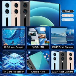 16GB+1TB 2026 Original Tablet Android13 10.36 Inch HD 20000mAh 14 core 5G Dual SIM Bluetooth WiFi GPS Tables