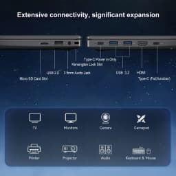 BLUEING 15.6 Laptop Computer Intel Pentium 6500Y (Up to 3.4GHz) Windows 11Pro Laptop IPS 16GB 512GB NVMe SSD Numeric Keyboard WIFI 5