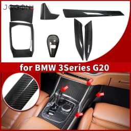 RHD LHD For BMW 3 4 Series G20 G21 G22 G28 G23 G42 320i 325i 330i Dry Carbon Center Console Gear Shift Panel Interior Trim Stick