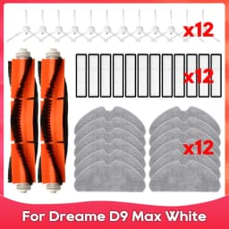Fit For ( Dreame D10S, D10S Pro, F9 Pro, F10, D9 Max Gen 2, D9 Max White / RLD33GA ) Brush Filter Mop Accessories Part Spare