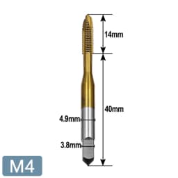1/5/7pcs HSS Tap Set Hand Thread Screw Taps M3 M4 M5 M6 M8 High Hardness Titanium Coated Threading Tools for Metalworking