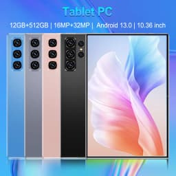 12000mAh Large Battery Portable Android 13 16MP+32MP Camera 5G WiFi 10 Core Processor Tablet 16GB RAM 1TB ROM 2026 New For Road Trip Media Playback And Memo Recording