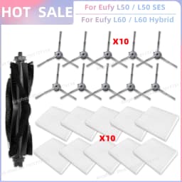 Fit For Eufy Clean L50, L50 SES, L60, L60 SES, L60 Hybrid, G50, G50 Hybrid Accessories Parts Roller Side Brush Filter Dust Bag