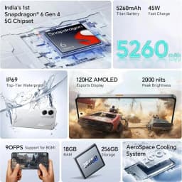Global Version Realme P3 5g Smartphone Snapdragon 6 Gen 4 6.67'' 120Hz Amoled Display 6000Mah Battery 50Mp Ai Camera Ip69