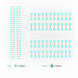 2UUL 1000PCS/Pack Phone Camera Protective Sticker Suitable For Rear/Front Camera Repair Anti-Scratch and Dust-Proof