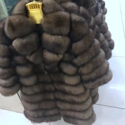2026 Suit Collar Winter Real Fox Fur Coat Thick Warm Sable Women's Light Brown Long Jacket The Fox Fur Coat