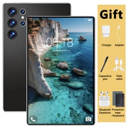 10.36 Inch Android Tablet 16GB RAM 1TB ROM Android 13.0 20000mAh 14 Core 5G Network Dual SIM GPS Bluetooth Tablet PC With Keyboard For Office Study Entertainment