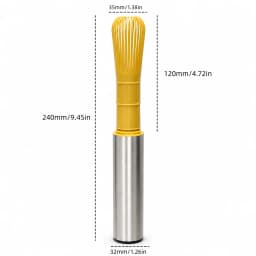 Portable USB Rechargeable Matcha Mixer with Bamboo-Style Whisk Head and Protective Storage Cover for Green Tea Preparation