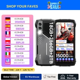 OSCAL Pilot 1 6.67'' Rugged Phone, Gemini AI Android 14 Waterproof Outdoor Phone 8GB+256GB, Octa Core, 15000mAh (33W), Dual 4G