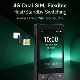 Global Version DuoQin J36 Dual Sim Card 4G Smart Feature Phone Android 13 MTK6761 2.8" Touch Screen 13MP+2MP Physical Keyboard