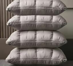Luxury Hotel-Quality Pillow for Deep Sleep. Ergonomic Design Supports Back, Side and Stomach Sleepers. Filled with Durable High-