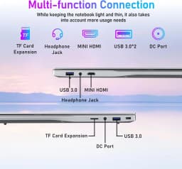 Xiaman 15.6" Intel Core I3 6100U Laptop Computer Windows 11 16Gb Ram 1Tb 2Tb Ssd Portable Notebook Pc Backlight Office Study Laptops