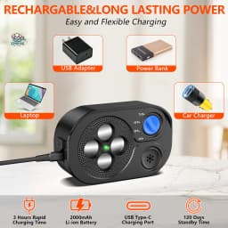 For 1 Dog M-257 Ultrasonic Dog Bark Stopper Automatic Working Mode Dual Transmitter Design Long Range 20 Meter Detection USB Fas