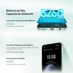 HONOR X5c Plus Smartphone 5260 mAh 6.74-inch 90 Hz Display 50 + 5 MP Camera Android 15 octa-core processor fingerprint and facial recognition