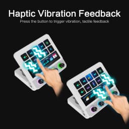 Mirabox N4 Pro Visual Stream Deck, 10-Key Programmable Macro Keyboard, Stream Controler for OBS Twitch YouTube Streaming