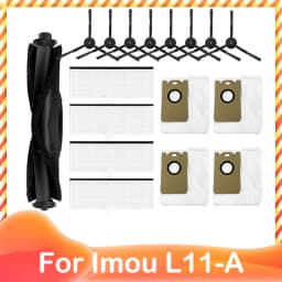 For Imou L11 A L11 Vacuum Cleaner Spare Accessories Main Side Brush Hepa Filter Dust Bag Mop Cloths Rag Replacement Parts