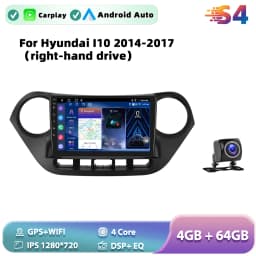 Podofo Android Car Radio For Hyundai I10 2014-2017 Carplay Android Auto Multimedia Player GPS Navigation RDS Head Unit