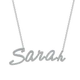 3D Custom Diamond Name Necklace Personalized Copper Crystal Pendant Iced Out Letters Nameplate Jewelry Gift For Femme