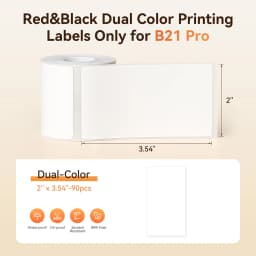 Niimbot Red & Black Dual Color Thermal Label Paper for B21 Pro Printer 300dpi Photo Paper With Adhesive Backing Card Stickers