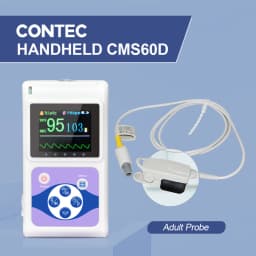 CONTEC Handheld Fingertip Pulse Oximeter Sleep Heart Rate Monitor Adult Neonatal Pediatric Vet Veterinary SPO2 PR PI(Option)