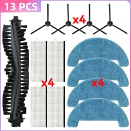 Fit For( Danhui X420 / Haier HSR Care / KitFort KT 590 / Isweep D520 / Gutrend Style Aqua 200 ) Brush Filter Mop Cloth Parts