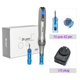 Dr. Pen M8S Microneedling Pen with 12 Replacement Cartridges Wireless Derma Microneedle Pen Kit ≤0.25mm Needle Skin Care Tool