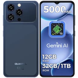 OUKITEL C17 Unlocked Cellphone,Android 16, 6.52-inch Display, 12GB (3+9)GB RAM + 32GB/64GB ROM, 5000mAh Battery, 13MP Camera