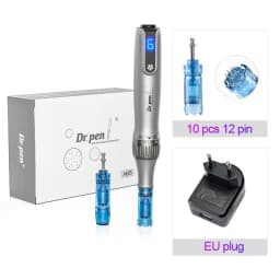Dr. Pen M8S Microneedling Pen with 12 Replacement Cartridges Wireless Derma Microneedle Pen Kit ≤0.25mm Needle Skin Care Tool