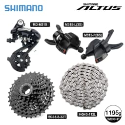 Shimano Acera Altus M360 24S Groupset 3x8 Speed M315 Shifter M310 Derailleur HG31-8 Cassette 8S K7 HG70 HG41Chain 112 Links