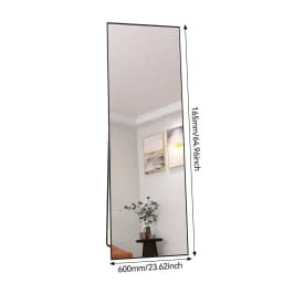Rosahqnda Full Length Mirror 53x162cm Standing Mirror,Wall Mounted, Leanning, Floor Mirror,Full Body as Dressing Vanity Mirror