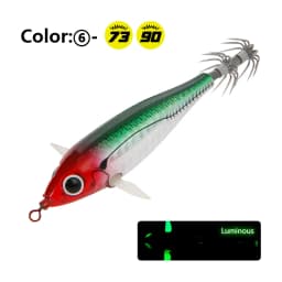 LETOYO 73/90mm floating squid lures luminous squid jig Artificial bait for cuttlefish webfoot octopus sea fishing lures