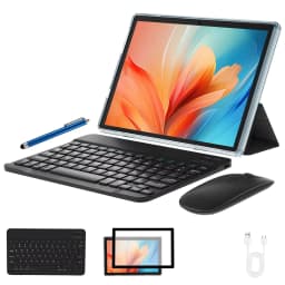 COLORROOM K12E Android 15 Tablet 10.1 Inch Tablet PC with Protective Case, 4GB RAM 64GB ROM, IPS GMS Certified, 1TB Expandable
