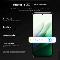 Europe Version Xiaomi Redmi 15 5G Smartphone Snapdragon® 6s Gen 3 6.9" 144Hz Display 50MP AI Camera 7000mAh Battery NFC Cellphone