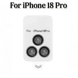 1-3Sets Easy Install Clear AR Lens Cap For iPhone 18 17 Pro Max Duo 17Air 18Pro 18PM Dust Free Camera Protector Tempered Glass