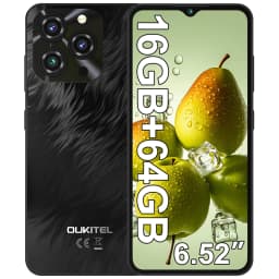 OUKITEL C3 Android 14 Cell Phone Unlocked-5000mAh Battery, 6.52'' Waterdrop Screen-16GB RAM+64GB/TF 1TB ROM Smartphone