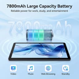 BUFO K6L 10.95 Inch Android 16 Tablet Bundle 30GB(3+27) RAM 128GB ROM A333 5-Core Processor 1280*800 IPS Screen 7800mAh Battery 5MP+8MP Camera Expandable 1TB TF With Keyboard Case Stylus Mouse Earphone Full Productivity Suite Tablet PC