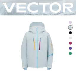 VECTOR Men and Women Cotton Contrast Skiing Top Waterproof and Durable Warm Snowboard Ski Double Board Single Board Outdoors