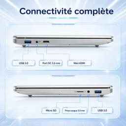 15.6 Inch Full Hd Ips 1920X1080 Laptop Intel Celeron N3450 8Gb Ddr4 Ram 256Gb Ssd Windows11 2.4G/5G Wifi Bluetooth 5.0 5000Mah Battery Numeric Keypad Webcam Mini HDMI France Stock 24H Delivery 2 Years Warranty Student Office Laptop