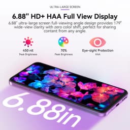 IIIF150 Action A5Pro Phone Android 15 Go Smartphone 12GB RAM 256GB ROM 6.8inch HD+ HAA Display Dual Screen Design 5100mAh Batter