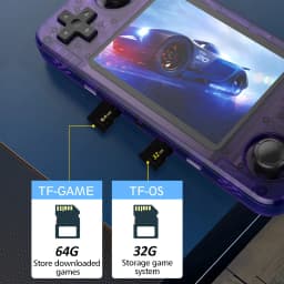 New R36H Retro Handheld Game Console Consolas R36S Horizontal Open Source Portable Pocket Video Player 64GB  3.5 Inch