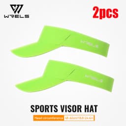WRELS 1/2/3pcs Summer Sun Protection Empty Top Hat Breathable Sweat Absorbing Sun Visor Caps Outdoor Sport Running Tennis Caps