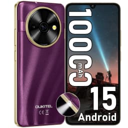 OUKITEL C59 Android 15 Cell Phone Unlocked 2025-10000mAh Battery, 16GB +128GB/TF 1TB Smartphone,6.88'' Display,, 120LM Flashligh