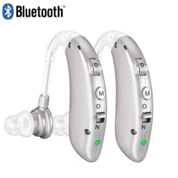 Rechargeable Digital Hearing Aid Adjustable Tone Best Sound Amplifier Portable Deaf Elderly BTE Hearing Aid