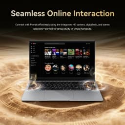 HYPERSTRIX 15.6" Laptop, Celeron N4000, 8GB RAM 256GB SSD, Full HD 1080P Display, Dual-Band WiFi, Mini HDMI, Lightweight Slim Silver Notebook for Business, School, Home