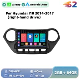 Podofo Android Car Radio For Hyundai I10 2014-2017 Carplay Android Auto Multimedia Player GPS Navigation RDS Head Unit