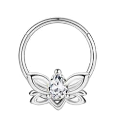 16G Stainless Steel Septum Ring Nose Hoop Ring Bee Bat Septum Piercing Cartilage Hoop Helix Tragus Daith Small Earrings